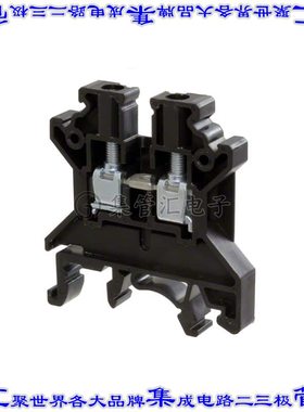 CTS4U-N/BL 端子块连接器2POS馈通式6.0mm黑色10-22AWG