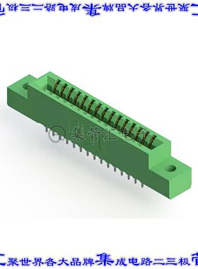 341-030-520-202 卡边缘连接器30POS母头2排2.54mm绿色镀金