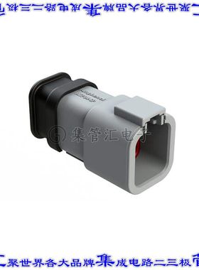 ATP04-6P-SR01 矩形连接器外壳6POS插座3排公形引脚灰色自由悬挂