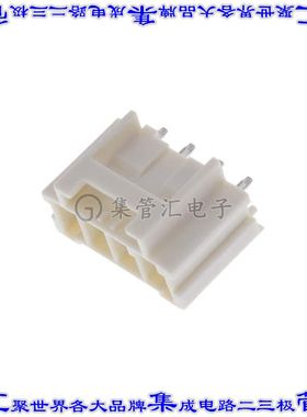1969688-4 针座连接器4POS接头6mm公形插针通孔直针锡