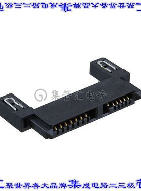 1-1735413-1 插拔式连接器13POS插座SATA表面贴装直角焊接镀金