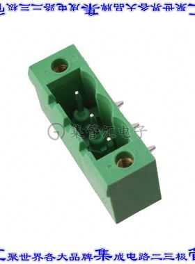 OSTOQ035551 端子块连接器3POS接头公引脚带罩5.08mm90DEG焊接