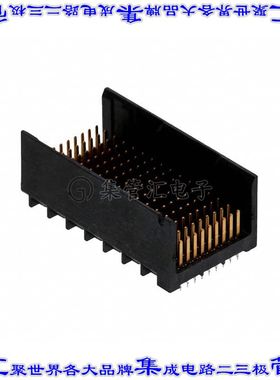 2007804-1 背板连接器144POS接头公引脚9排1.91mm通孔黑色