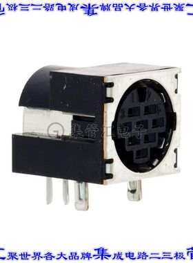 HR212-10RA-8SDL(74) 圆形连接器8POS插座母插口焊接锡通孔直角