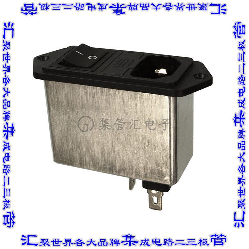 FN282B-2-06 电源接入连接器3POS插座公插片模块IEC320-C14面板安