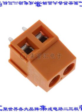 1716080000 线对板连接器2POS接线端子5.08mm通孔水平带板