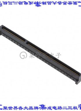 SPD08-200-RB 卡边缘连接器200POS母头2排0.8mm黑色镀金