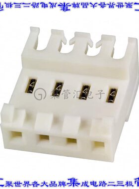 3-644468-4 矩形连接器4POS插座3.96mm母插口白色IDC锡自由悬挂