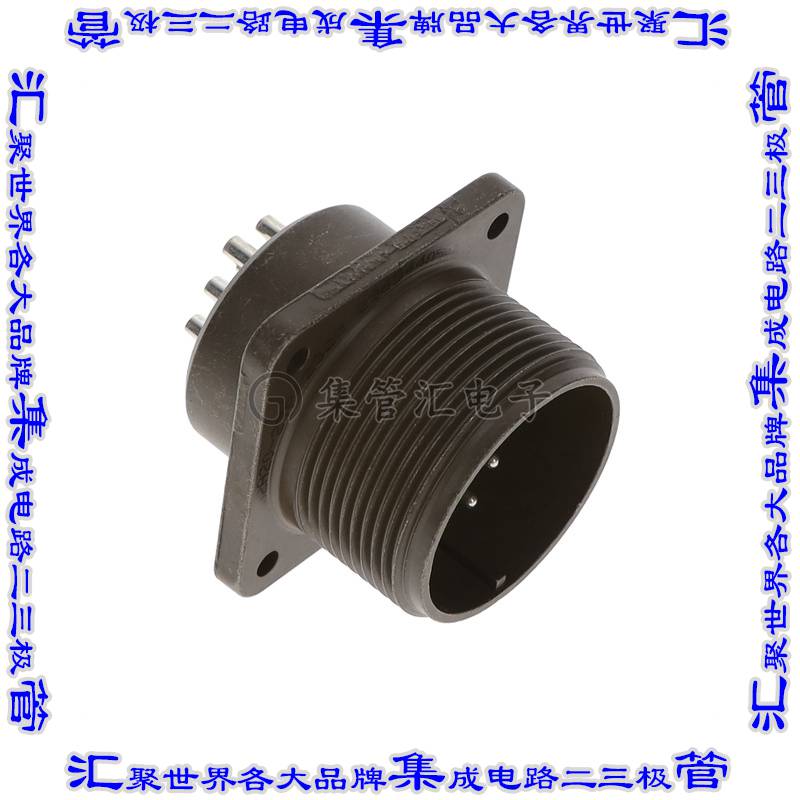 MS3102A20-27P 圆形连接器14POS插座公形引脚焊杯银面板安装