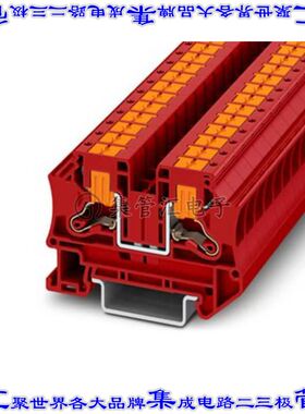 1291904 端子块连接器2POS馈通式8.2mm红色8-20AWG