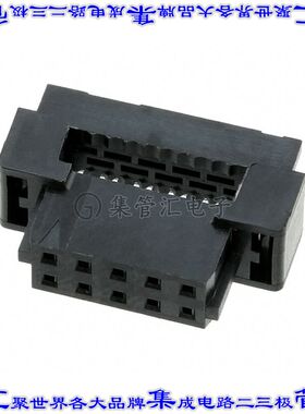 875681063 0875681063矩形连接器10POS插座2排2mm母插口黑色IDC镀