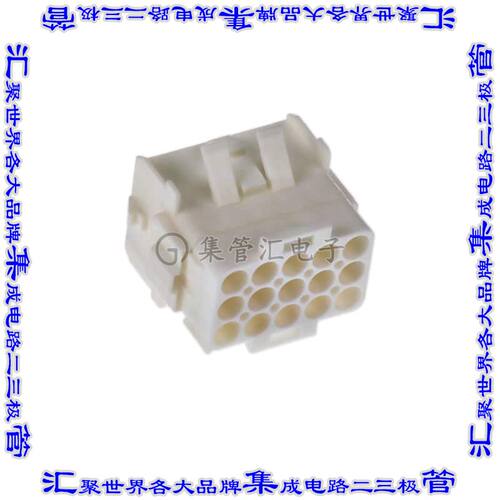 770030-1 矩形连接器外壳15POS插座3排白色面板安装
