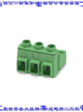 1745632 端子块连接器3POS插头公引脚7.62mm绿色自由悬挂