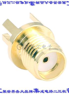 CONSMA003.062-G 同轴连接器SMA插座母插槽焊接50欧姆板边缘