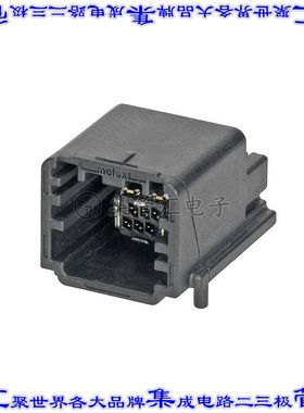 1600631103 针座连接器6POS接头2排1.27mm公形插针通孔直角镀金