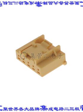 5-1971793-4 矩形连接器外壳5POS插头2.5mm母形插口黄色自由悬挂