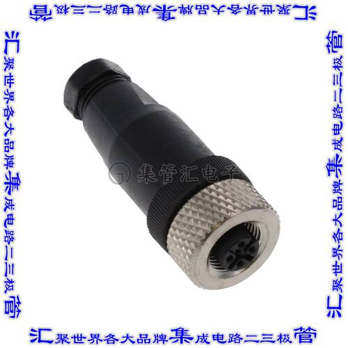 CNF12-S4SP0-BP7 圆形连接器4POS插头母插口螺钉镀金自由悬挂