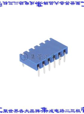 89882-306LF 针座连接器6POS插座2.54mm母形插口通孔直角镀金