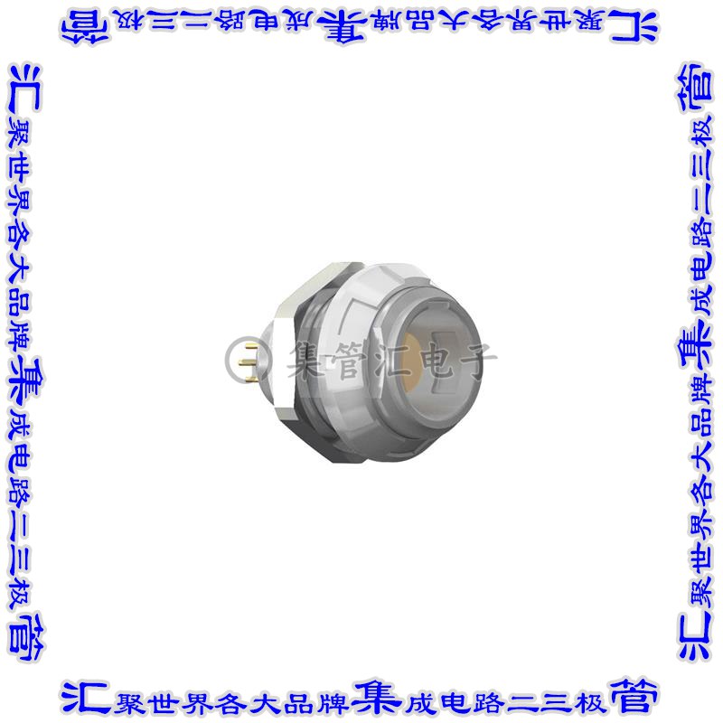 G51MC7-P05LJG0-0030 圆形连接器5POS插座母插口焊杯镀金面板安装
