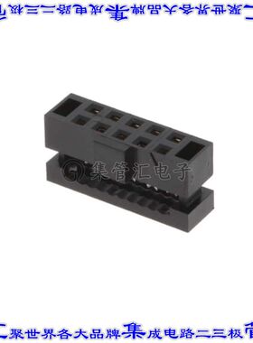 TCSD-05-01-F-N 矩形连接器10POS插座2排2mm母插口黑色IDC镀金自