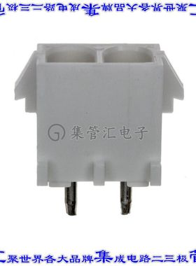 350831-1 针座连接器2POS插座6.35mm母形插口通孔直针锡