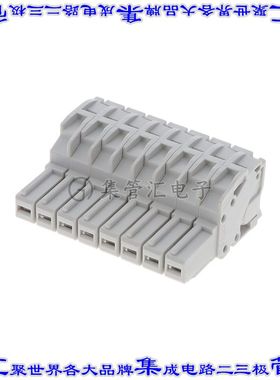 1SNK806721R0000 端子块连接器8POS插头母插口灰色自由悬挂