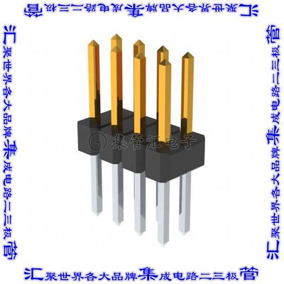 PBC04DABN 针座连接器8POS分离式2排2.54mm公形插针通孔直针镀金