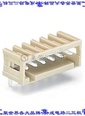 734-176 端子块连接器16POS接头公引脚带罩3.5mm灰色90DEG通孔