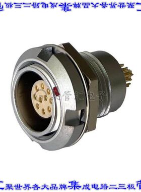 MMI-M1RSG10S 圆形连接器10POS插座母插口焊杯镀金面板安装