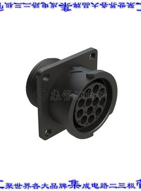 FLS014N12S03 圆形连接器12POS插座外壳用于母插口黑色面板安装