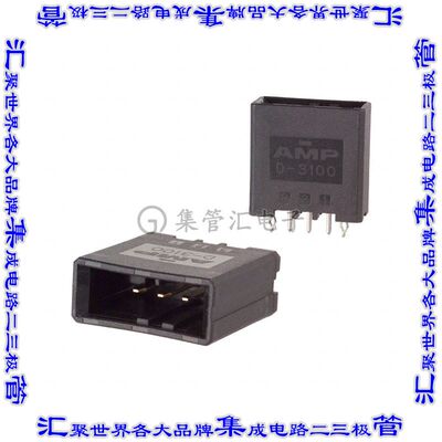 1-178313-2 针座连接器3POS接头3.81mm公形插针通孔直针镀金