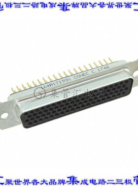 164A17199X 连接器78POS插座母插口4排D-Sub高密度通孔