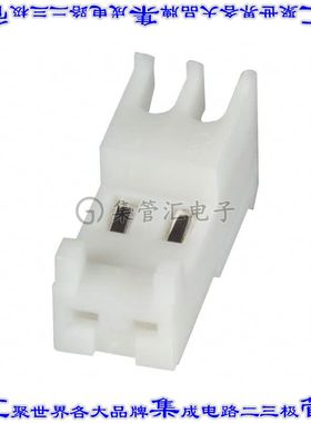 3-644563-2 矩形连接器2POS插座2.54mm母插口白色IDC锡自由悬挂直