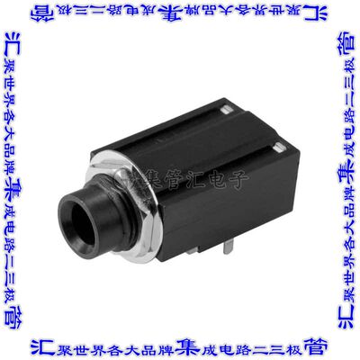 SJ-63043H 接插件连接器AUDIO JACK, 6.35 MM, HORIZONTAL,
