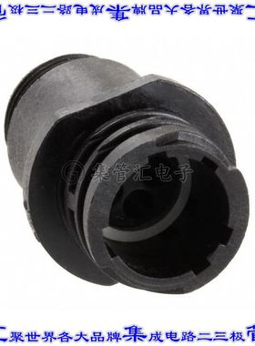 206153-2 圆形连接器4POS插座外壳用于公插针黑色自由悬挂