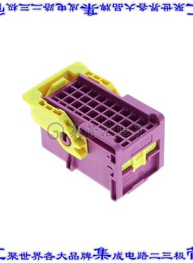 2377780-2 矩形连接器外壳36POS插座4排母形插口紫色自由悬挂