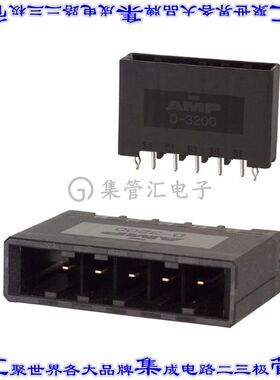 2-316132-3 针座连接器5POS接头5.08mm公形插针通孔直针镀金
