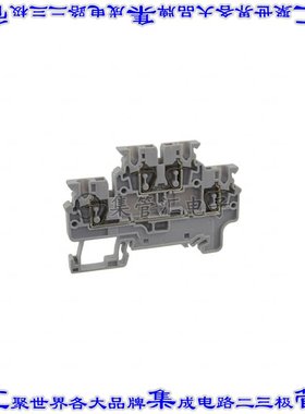 CXDL2.5 端子块连接器4POS馈通式2排5.0mm灰色12-24AWG