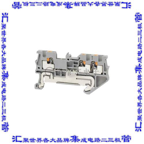 TBDR-10-15-GY 端子块连接器3POS接地地面3.5mm灰色14-26AWG
