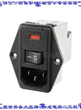 2-6609104-9 电源接入连接器3POS插座公插片模块IEC320-C14面板安