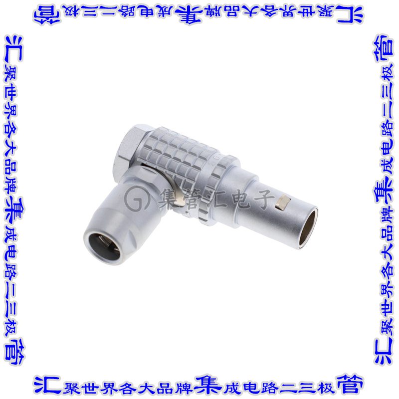 FHG.0B.302.CLAD52 圆形连接器2POS插头公引脚焊杯镀金自由悬挂直