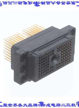 DL2-96RW-4 背板连接器96POS插座公母两用8排2.54mm面板安装黑色