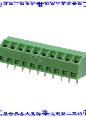 1751170 线对板连接器10POS接线端子3.5mm通孔55角度带板