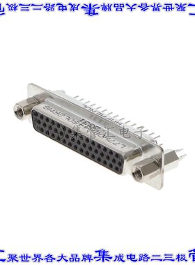 L77HDBH44SOL2RM8 连接器44POS插座母插口3排D-Sub高密度通孔