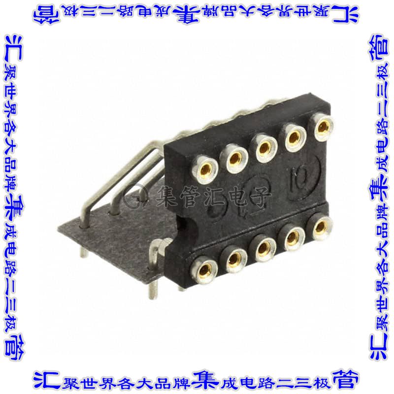 10-823-90C 连接器IC插座DIP 7.62mm插口10(2 x 5)位置镀金通孔直