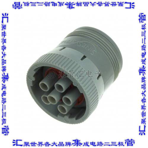 AHD16-6-12SB010 圆形连接器6POS插头外壳用于母插口灰色自由悬挂
