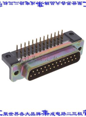 1218441-3 连接器25POS插头公引脚2排D-Sub通孔直角