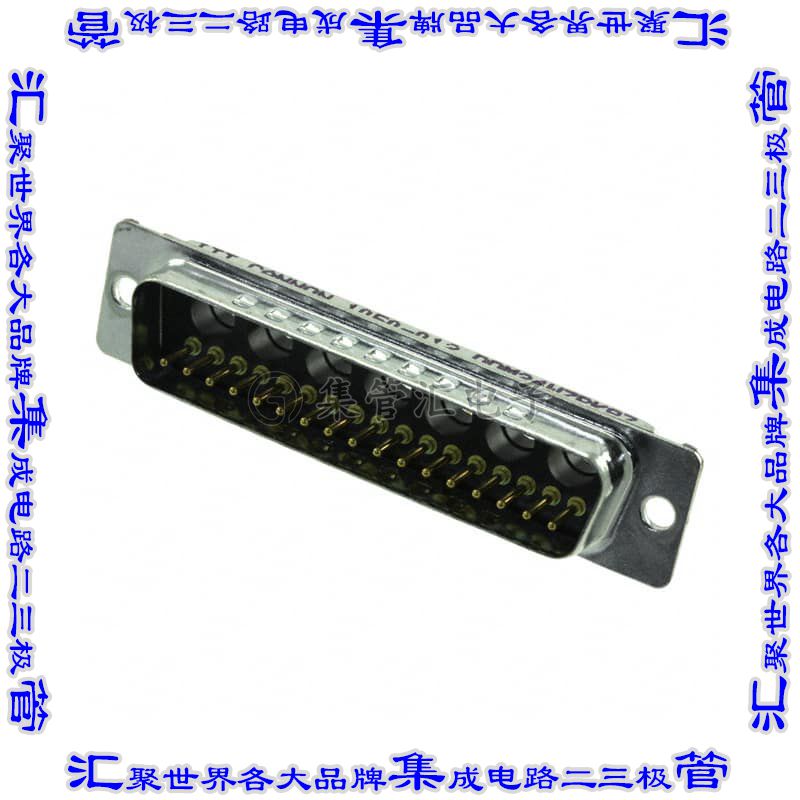 DDM-24W7P-K87 连接器24(17+7同轴或电源)插头公引脚2排D-Sub组合