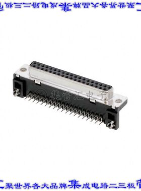 D37S13A6GX00LF 连接器37POS插座母插口2排D-Sub通孔直角