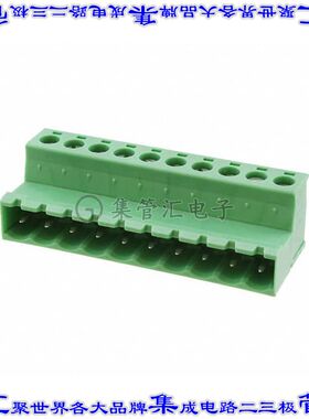 1786255 端子块连接器10POS插头公引脚5.08mm绿色自由悬挂